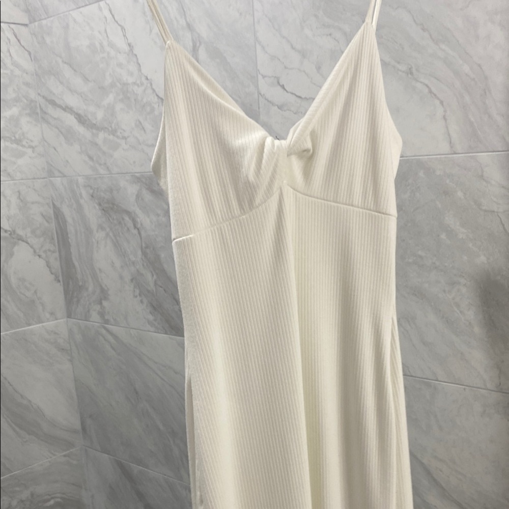 Elegant White Slip Dress